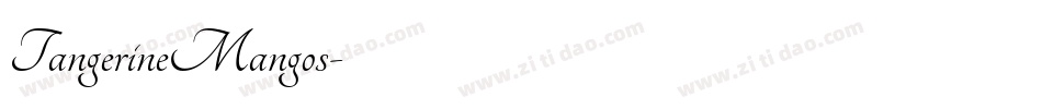 TangerineMangos字体转换