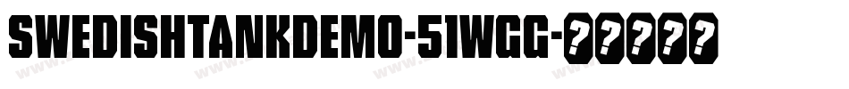 SwedishTankDemo-51WGG字体转换