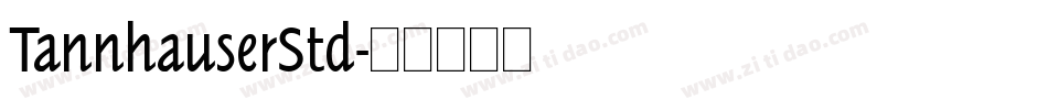 TannhauserStd字体转换