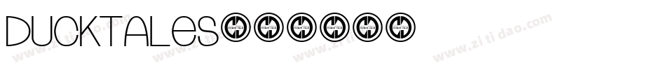 ducktales字体转换