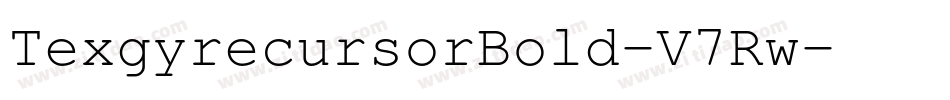 TexgyrecursorBold-V7Rw字体转换