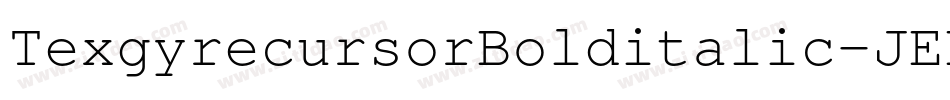TexgyrecursorBolditalic-JEDx字体转换