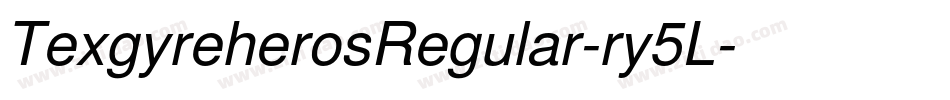 TexgyreherosRegular-ry5L字体转换