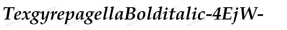 TexgyrepagellaBolditalic-4EjW字体转换