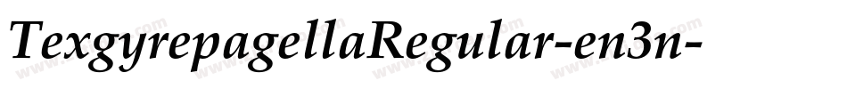 TexgyrepagellaRegular-en3n字体转换