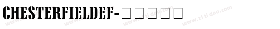 ChesterfieldEF字体转换