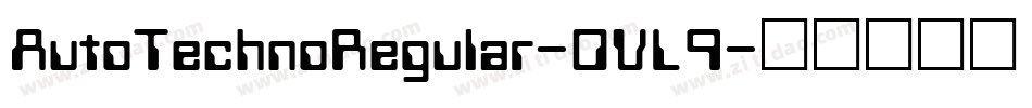 AutoTechnoRegular-0VL9字体转换