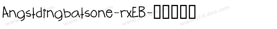 Angstdingbatsone-rxEB字体转换
