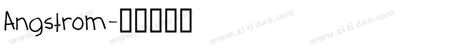 Angstrom字体转换