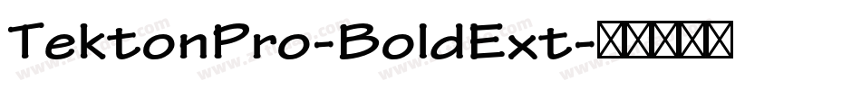 TektonPro-BoldExt字体转换