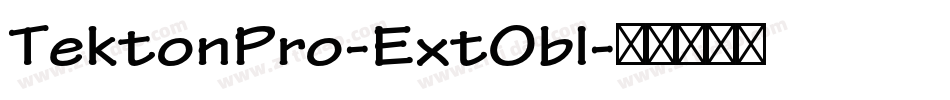 TektonPro-ExtObl字体转换