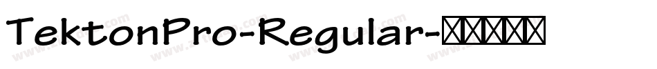 TektonPro-Regular字体转换