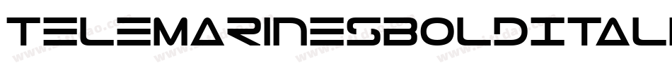 TeleMarinesBoldItalic-dz6X字体转换