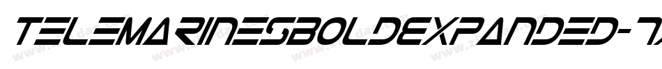 TeleMarinesBoldExpanded-7xdA字体转换 TeleMarinesBoldExpanded-7xdA字体转换
