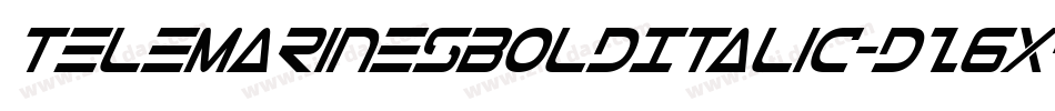 TeleMarinesBoldItalic-dz6X字体转换