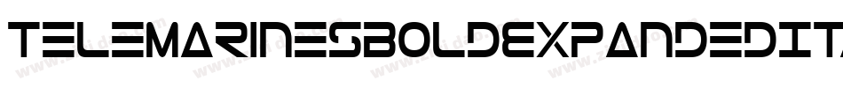 TeleMarinesBoldExpandedItalic-mz6G字体转换
