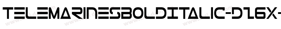 TeleMarinesBoldItalic-dz6X字体转换