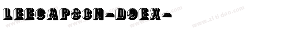 LeecapsCn-d9eX字体转换