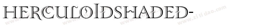HerculoidShaded字体转换