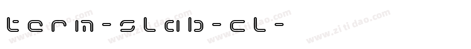 term-slab-cl字体转换