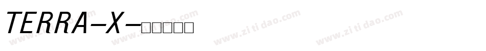 TERRA-X字体转换