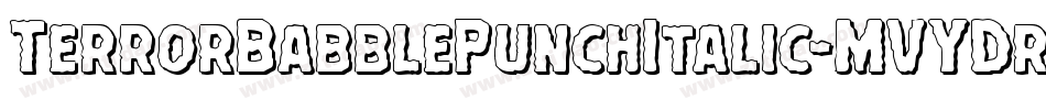 TerrorBabblePunchItalic-MVYDr字体转换