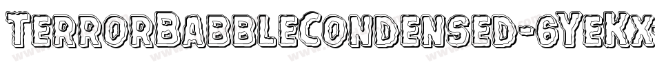 TerrorBabbleCondensed-6YeKx字体转换