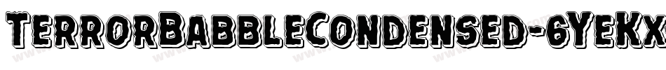 TerrorBabbleCondensed-6YeKx字体转换