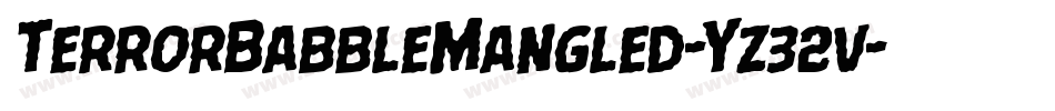 TerrorBabbleMangled-Yz32v字体转换