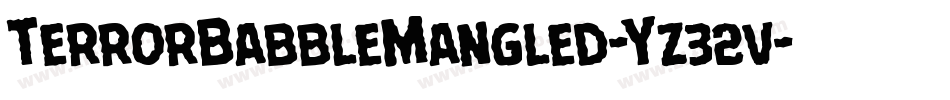 TerrorBabbleMangled-Yz32v字体转换