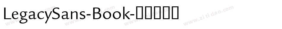 LegacySans-Book字体转换