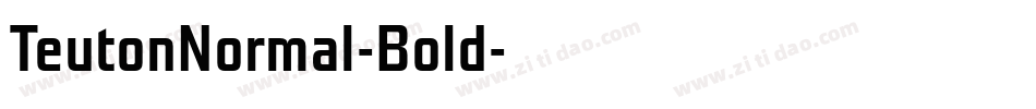 TeutonNormal-Bold字体转换