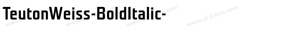 TeutonWeiss-BoldItalic字体转换