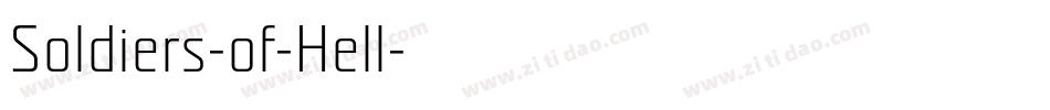 Soldiers-of-Hell字体转换