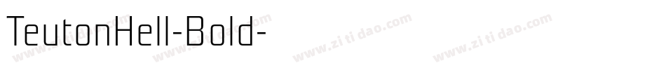 TeutonHell-Bold字体转换