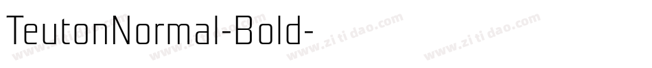 TeutonNormal-Bold字体转换