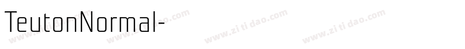 TeutonNormal字体转换