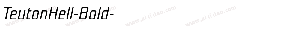 TeutonHell-Bold字体转换