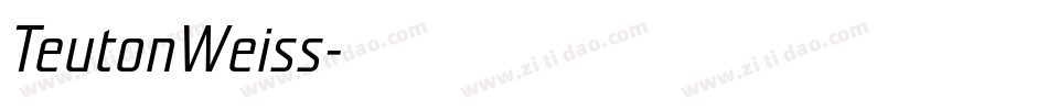 TeutonWeiss字体转换