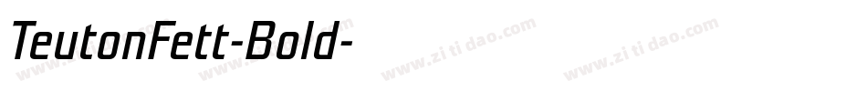 TeutonFett-Bold字体转换