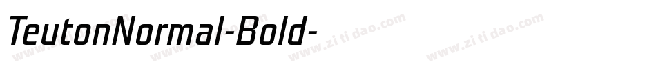 TeutonNormal-Bold字体转换