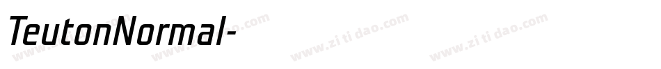 TeutonNormal字体转换