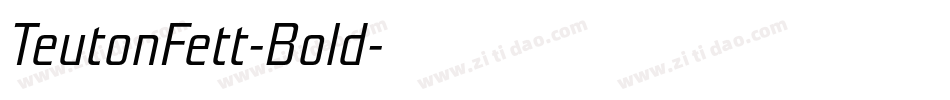 TeutonFett-Bold字体转换