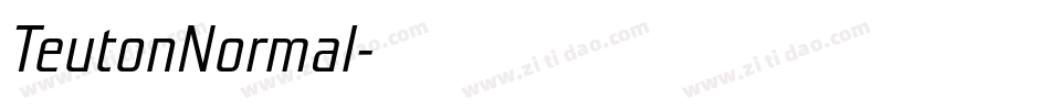 TeutonNormal字体转换