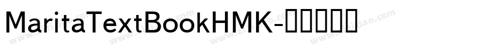 MaritaTextBookHMK字体转换