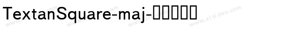 TextanSquare-maj字体转换