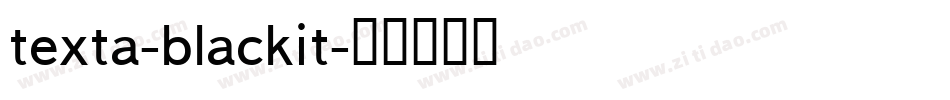 texta-blackit字体转换