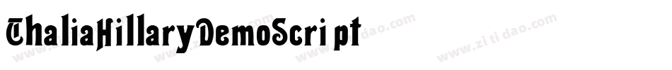 ThaliaHillaryDemoScript字体转换