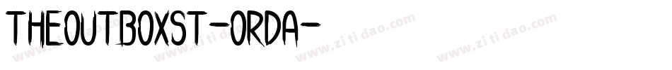 TheOutboxSt-OrDA字体转换