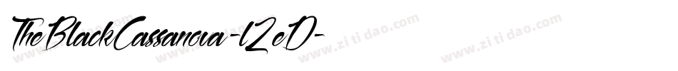 TheBlackCassanova-l2eD字体转换